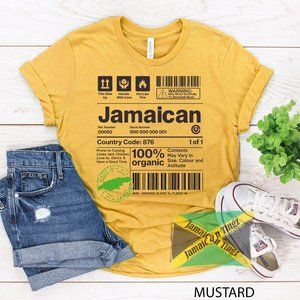 Organic Jamaican Shirt, Fits Men and Women